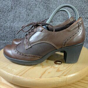 Erth Origins Wingtip Oxford Baya Womens Size 8.5 Brown Leather Victorian Shoe